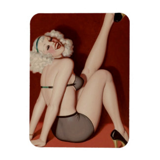 Art Déco Pin up girl ☆ art Vintage Flexible Magnet