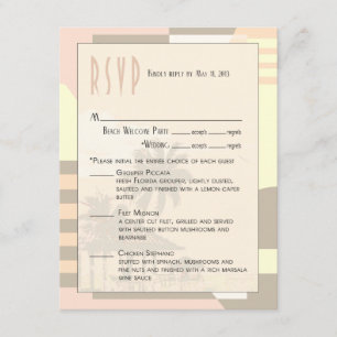 Art Déco Plage Vintage RSVP rougir