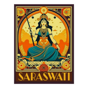 Art déco Saraswati