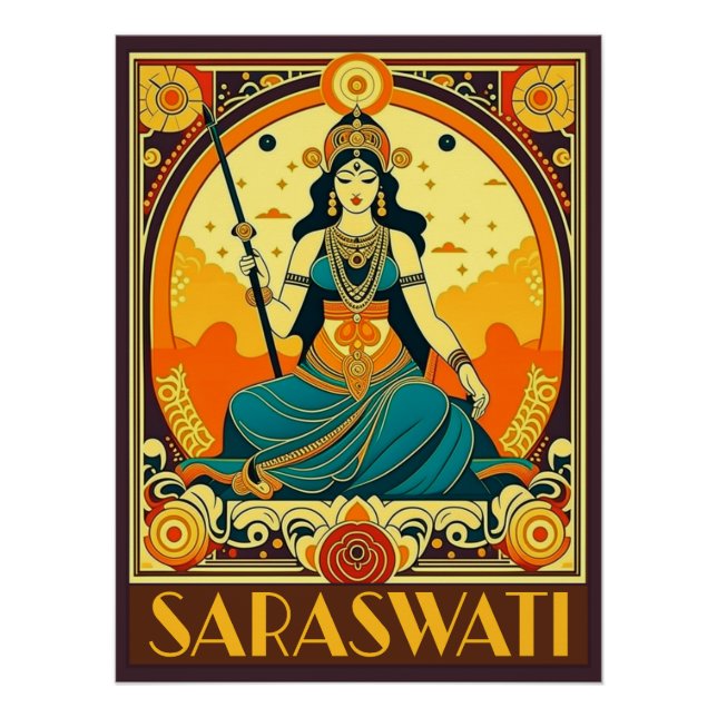 Art déco Saraswati (Devant)