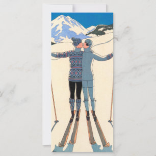 Art Déco vintage, Amants en Neige par George Barbi