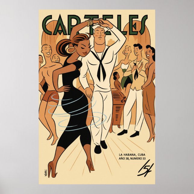 Art Déco Vintage - Carteles - Danse (Devant)