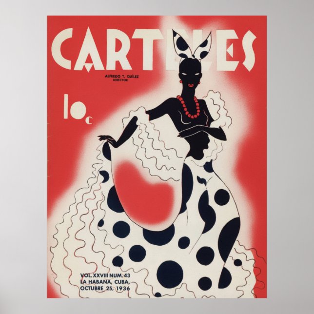 Art Déco Vintage - Carteles - Danseuse (Devant)