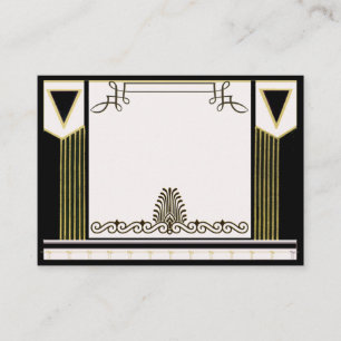 Art déco vintage épousant la carte d'endroit