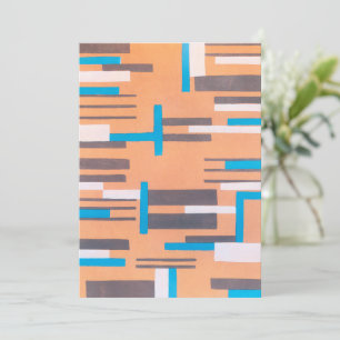 Art Déco vintage Jazz Pochoir, motif géométrique