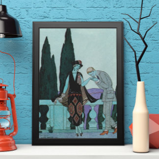 Art Déco vintage La Villa d'Este par George Barbie
