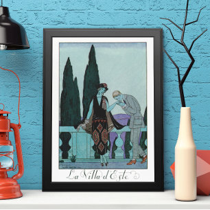 Art Déco vintage La Villa d'Este par George Barbie