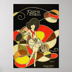 Art Déco Vintage - Pour Tous - Cowgirl