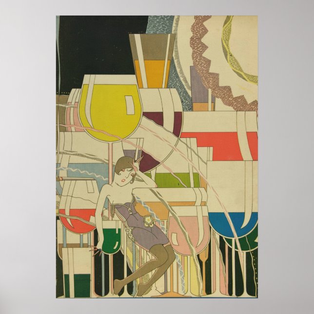 Art Déco Vintage - Pour Tous - Vin Psychédélique (Devant)