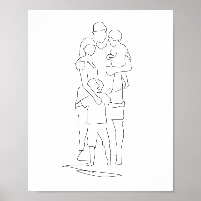 Art, Dessin Familial, Impression Familiale, Gif (Devant)
