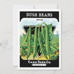 Art d'étiquette de pochette de graines vintage, lé