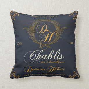Art d'étiquette de vin, coussin des Chateaux II de