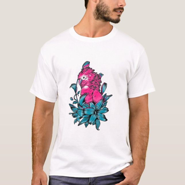 art d'oiseau sauvage et perroquet amusant sweat -  (Devant)