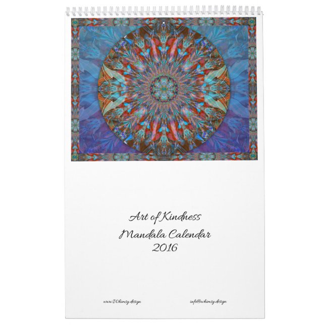 Art du calendrier 2016 de mandala de gentillesse (Protection)