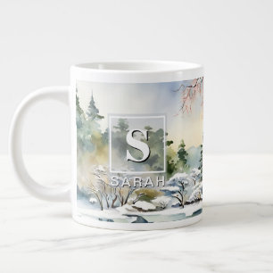 Art du lavis d'eau en hiver de Kyoto - Tasse