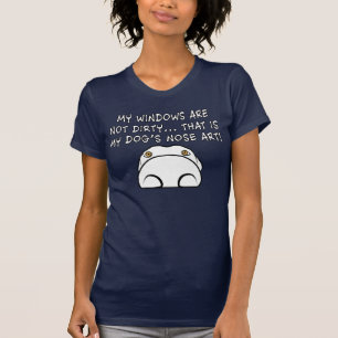 Art du nez de chien des femmes de T-shirt mon sur