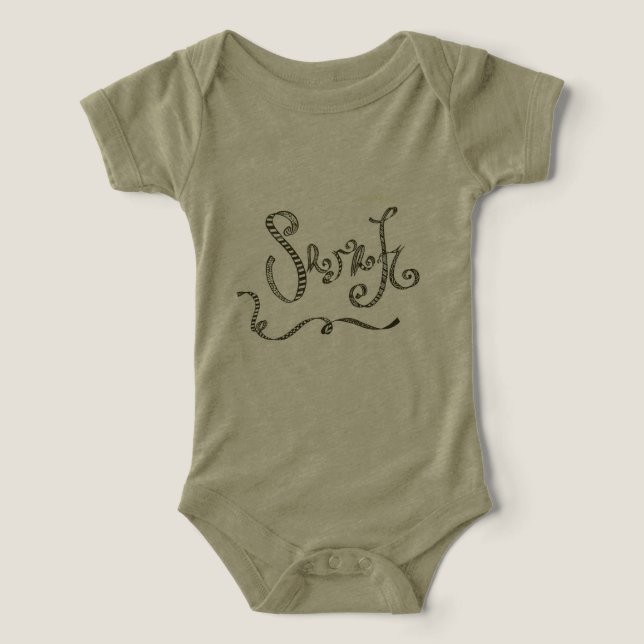 Art du nom de Sarah (Design Recto)
