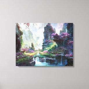 Art du paysage Toile enveloppée Premium (Gloss)