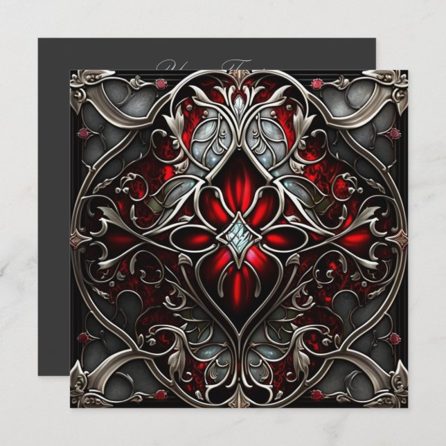 Art du rubis métallique (Devant / Derrière)