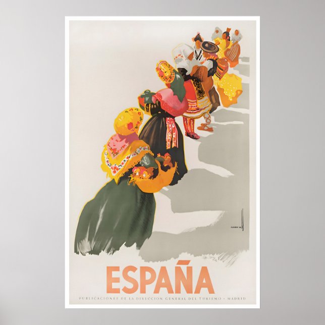 Art espagnol Espana affiche de voyage Espagne impr (Devant)
