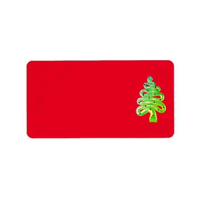 Art et design Étiquette de adresse de Noël (Devant)