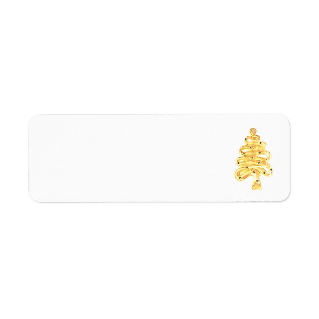 Art et design Étiquette de adresse de Noël (Devant)