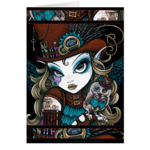 Art familier de fée de bijoux de hibou d'ange de