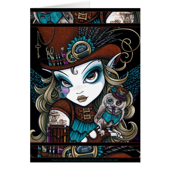 Art familier de fée de bijoux de hibou d'ange de (Devant)