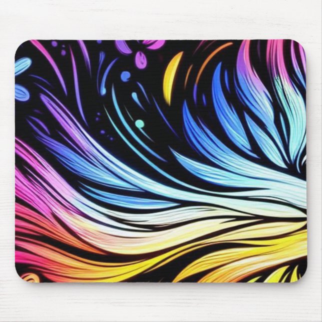 Art Fantaisiste sur un Tapis de Souris Épais et Co (Devant)