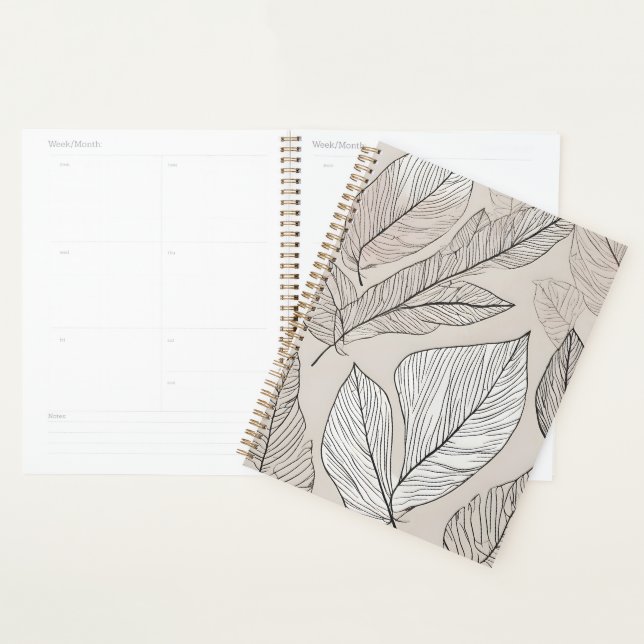 Art feuille Boho (Devant avec enveloppe)