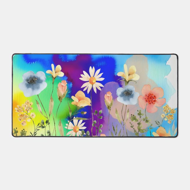 Art Fleur sauvage aquarelle |Floral coloré (Recto)
