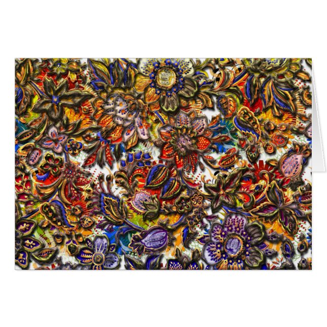 Art floral de motif de Digitals (Devant horizontal)