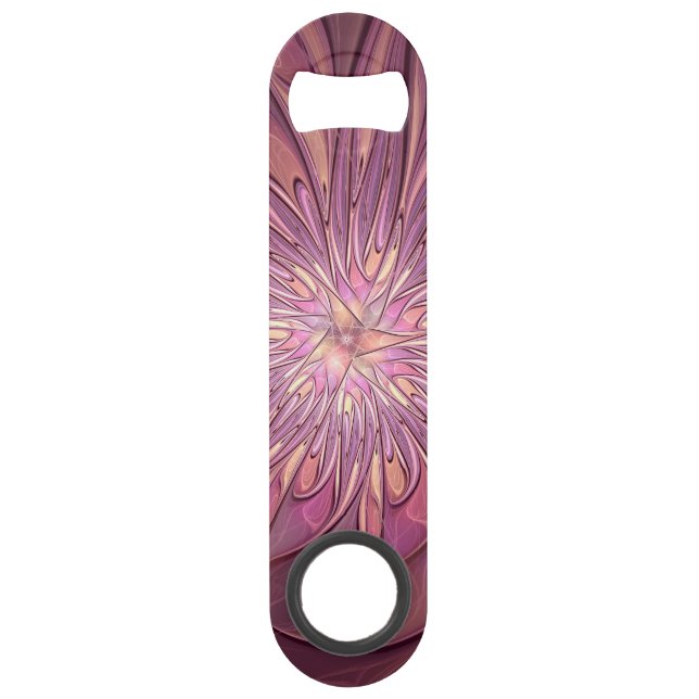 Art floral fractal moderne abstrait couleurs de ba (Devant)