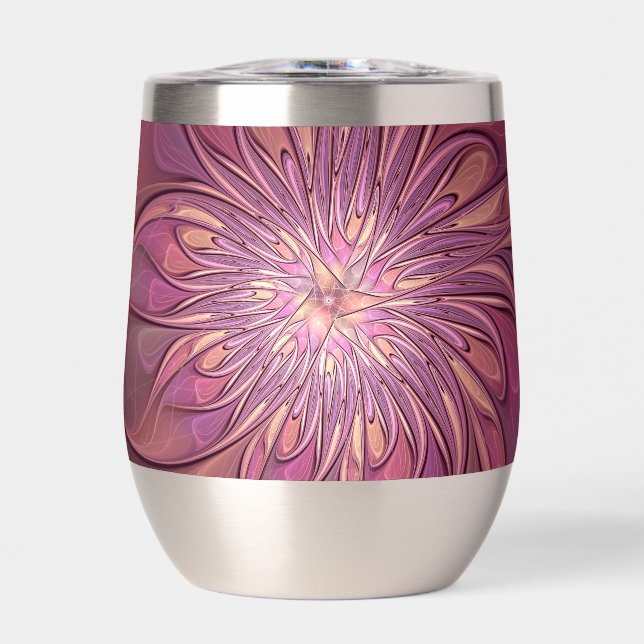 Art floral fractal moderne abstrait Couleurs de ba (Avant)