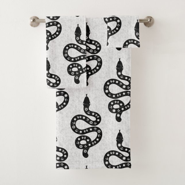 Art folklorique texturé grunge sorcière serpent no (En situation)