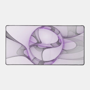Art fractal abstrait moderne lavande gris