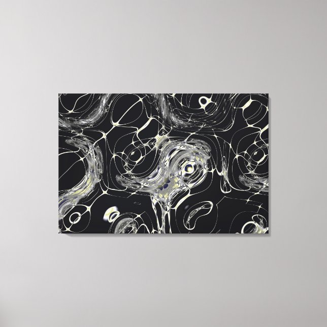 Art fractal abstrait Toile d'Or (Recto)