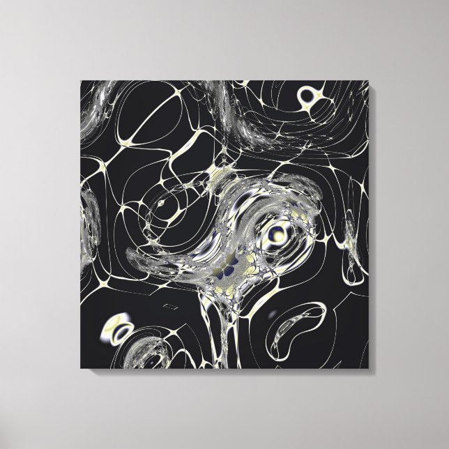 Art fractal abstrait Toile d'Or (Recto)