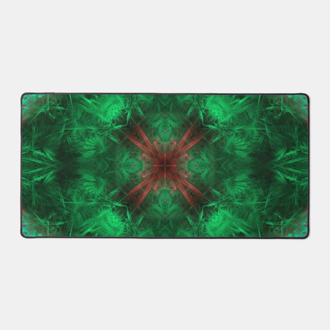 Art fractal de géométrie sacrée émeraude (Recto)