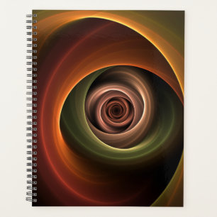 Art fractal moderne couleurs chaudes abstrait en s