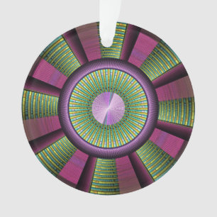Art Fractal Moderne Rond Et Coloré