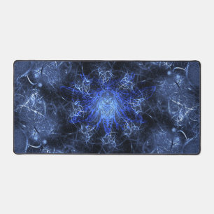 Art fractal plasma bleu électrique