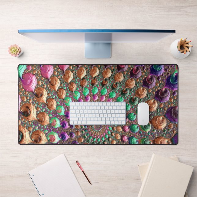 Art fractal spirale coloré trippy groovy vibrant (Bureau 1)