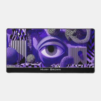 Art Géométrique Abstrait Moderne Noir Blanc Violet