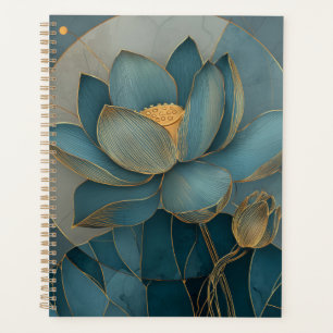 Art géométrique en ligne de fleur de lotus sarcell
