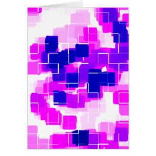 Art géométrique "Framboise bleue"