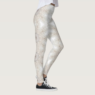 Art géométrique moderne leggings féminins gris bla