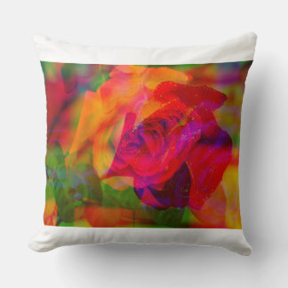 art glitch sur coussin jeté