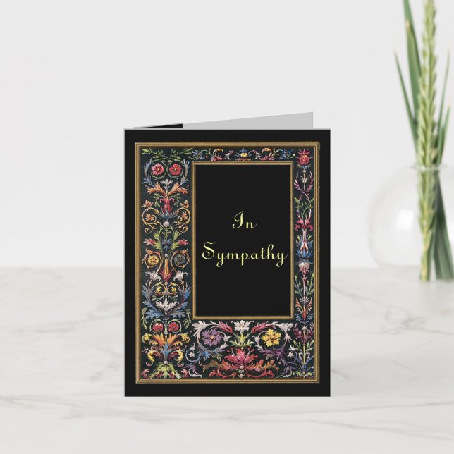 Art gothique Petite carte de sympathie modifiable (Devant)