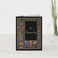 Art gothique Petite carte de sympathie modifiable